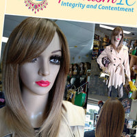 Blossoms Ombre Brown Synthetic Glueless Bang Wig $59 Optimismic Wigs and Gifts St Paul MN 55118 - OptimismIC Wigs and Gifts
