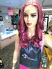 burgundy HD Lace 26inch Synthetic Lace Front Wigs at Optimismic Wigs and Gifts st paul mn
