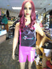 Burgundy HD Lace 26inch Synthetic Lace Front Wigs at Optimismic Wigs and Gifts St Paul MN.