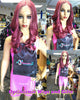 burgundy HD Lace 26inch Synthetic Lace Front Wigs at Optimismic Wigs and Gifts st paul mn