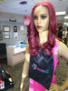 burgundy HD Lace 26inch Synthetic Lace Front Wigs at Optimismic Wigs and Gifts St Paul MN