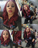 burgundy HD Lace 26inch Synthetic Lace Front Wigs at Optimismic Wigs and Gifts St Paul MN