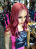 burgundy HD Lace 26inch Synthetic Lace Front Wigs at Optimismic Wigs and Gifts st paul mn