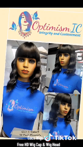 Coco Black Body Wave Synthetic Bang Wigs OptimismIC Wigs and Gifts St Paul Minnesota $69