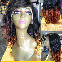 Captivate 12A Virgin Human hair wigs Auburn Black Transparent Lace 13x6 $295 Premium body wave Lace Front Wigs at Optimismic Wigs and Gifts - OptimismIC Wigs and Gifts