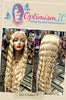 Cascading Wave $29 Blonde synthetic body wave Wig OptimismIC Wigs and Gifts MN. Blonde wigs under $30. Gifts under $30.