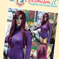 Celestial Wigs Purple/Red Synthetic 30 inch Glueless Wigs $69 - OptimismIC Wigs and Gifts