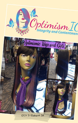 Chocolate Blush Lavender Wig $17.50 OptimismIC Wigs and Gifts West St Paul MN - OptimismIC Wigs and Gifts