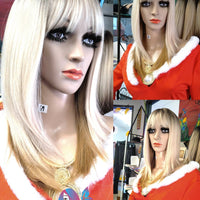 Clarissa Blonde Synthetic Bang Wigs $69 OptimismIC Wigs and Gifts - OptimismIC Wigs and Gifts