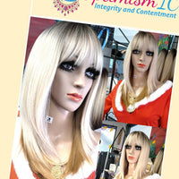 Clarissa Blonde Synthetic Bang Wigs $69 OptimismIC Wigs and Gifts - OptimismIC Wigs and Gifts