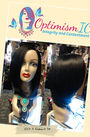 Classic Black Lace Part Wig $45 Optimismic Wigs and Gifts St Paul MN 55118 - OptimismIC Wigs and Gifts