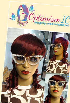 Crimson Human Hair Mullet wigs  burgundy $75 Optimismic Wigs and Gifts Shop West St Paul MN - OptimismIC Wigs and Gifts