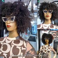 Wigs Curly Afro Wig black glueless synthetic $40 Optimismic Wigs and Gifts West St Paul MN - OptimismIC Wigs and Gifts