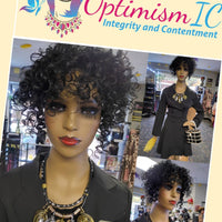 Curly Hair Toppers Black Synthetic Hairpiece $25 OptimismIC Wigs and Gifts West St Paul MN - OptimismIC Wigs and Gifts
