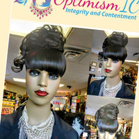 Curly Ponytail Clip in Synthetic Hairpiece $10 Optimismic Wigs and Gifts St Paul Minnesota - OptimismIC Wigs and Gifts