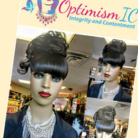 Curly Ponytail Clip in Synthetic Hairpiece $10 Optimismic Wigs and Gifts St Paul Minnesota - OptimismIC Wigs and Gifts