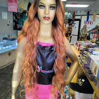Wigs Damy Synthetic Body Wave HD Lace Front Wigs 32 inch Wigs Copper $35 at Optimismic Wigs and Gifts St Paul Minnesota