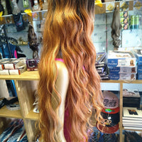 Wigs Damy Synthetic Body Wave HD Lace Front Wigs 32 inch Wigs Copper $35 at Optimismic Wigs and Gifts St Paul Minnesota