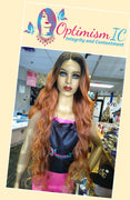 Damy Synthetic Body Wave HD Lace Front Wigs 40-inch Wigs Copper $35 at Optimismic Wigs and Gifts