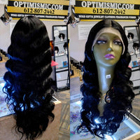 Deep Waves 28inch Black Synthethic $59 Fashion Lace Front Wig Optimismic Wigs and Gifts West St Paul MN - OptimismIC Wigs and Gifts