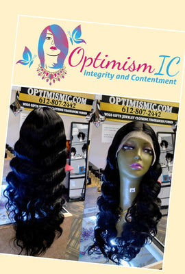 Deep Waves 28inch Black Synthethic $59 Fashion Lace Front Wig Optimismic Wigs and Gifts West St Paul MN - OptimismIC Wigs and Gifts