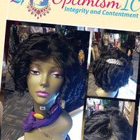 Doll $99 black 8inches Human Hair Lace Front Wig at Optimismic Wigs and Gifts West St Paul MN 55118 - OptimismIC Wigs and Gifts
