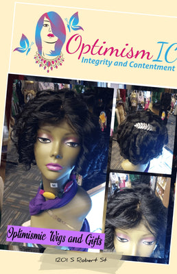 Doll $99 black 8inches Human Hair Lace Front Wig at Optimismic Wigs and Gifts West St Paul MN 55118 - OptimismIC Wigs and Gifts