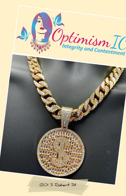Dollar Sign Pendants $25 Optimismic Wigs and Gifts St Paul MN 55118 - OptimismIC Wigs and Gifts