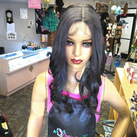 Ebony HD Lace 26inch Synthetic Lace Front Wigs at Optimismic Wigs and Gifts - OptimismIC Wigs and Gifts