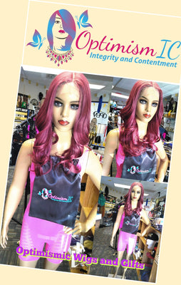 Ebony HD Lace 26inch Synthetic Lace Front Wigs at Optimismic Wigs and Gifts - OptimismIC Wigs and Gifts