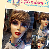 Eva balayage pixie cut Human Hair Wig $75 Optimismic Wigs and Gifts Shop West St Paul MN - OptimismIC Wigs and Gifts