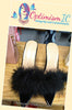 Black Faux Fur Heels $10 Optimismic Wigs and Gifts St Paul MN. Gifts under $15.