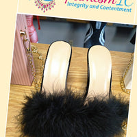 Footwear Faux Fur Heels $10 Optimismic Wigs and Gifts Shop West St Paul MN - OptimismIC Wigs and Gifts