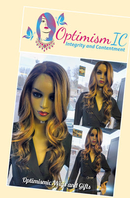 Fortune HD Lace 13x6 Chocolate 26 inch Balayage synthetic body wave Wigs $79 at Optimismic Wigs and Gifts St Paul MN