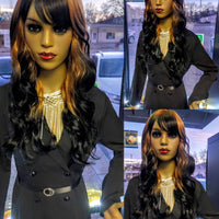 Gaia Ombre Copper Synthetic Glueless Wigs 26inch $69 Optimismic Wigs and Gifts St Paul MN 55118 - OptimismIC Wigs and Gifts