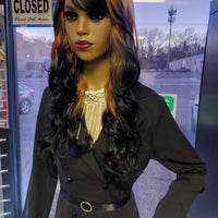 Gaia Ombre Copper Synthetic Glueless Wigs 26inch $69 Optimismic Wigs and Gifts St Paul MN 55118 - OptimismIC Wigs and Gifts