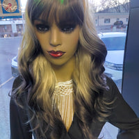 Gaia Ombre Copper Synthetic Glueless Wigs 26inch $69 Optimismic Wigs and Gifts St Paul MN 55118 - OptimismIC Wigs and Gifts