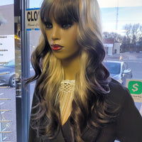 Gaia Ombre Copper Synthetic Glueless Wigs 26inch $69 Optimismic Wigs and Gifts St Paul MN 55118 - OptimismIC Wigs and Gifts