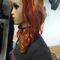 Galaxia Gold Copper Burgundy 13X6 HD Lace 26 inch Human Hair Wigs Body Wave $195 - OptimismIC Wigs and Gifts
