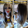 Genessa Wigs blonde ombre at Optimismic Wigs and Gifts $59 saint paul. Genessa Blonde Ombre synthetic 28inch bang Wigs $59 Optimismic Wigs and Gifts West St Paul MN