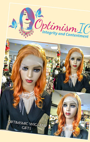 Ginger 350 13x6 HD Lace 22inch 180 Density Human Hair Wig $195 Optimismic Wigs and Gifts St Paul MN - OptimismIC Wigs and Gifts