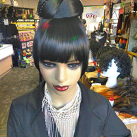 Hair Bun Clip in Black Fancy Hairpiece $8 Optimismic Wigs and Gifts St Paul MN - OptimismIC Wigs and Gifts