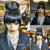 Hair Bun Clip in Black Fancy Hairpiece $8 Optimismic Wigs and Gifts St Paul MN - OptimismIC Wigs and Gifts