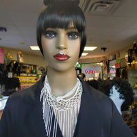 Hair Bun Clip in Black Fancy Hairpiece $8 Optimismic Wigs and Gifts St Paul MN - OptimismIC Wigs and Gifts
