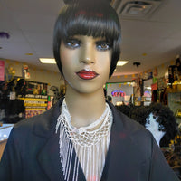 Hair Bun Clip in Black Fancy Hairpiece $8 Optimismic Wigs and Gifts St Paul MN - OptimismIC Wigs and Gifts
