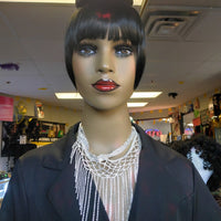Hair Bun Clip in Black Fancy Hairpiece $8 Optimismic Wigs and Gifts St Paul MN - OptimismIC Wigs and Gifts