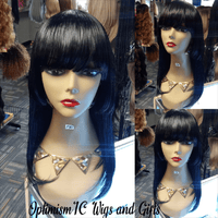 Harmony Black $140 Human Hair Wig 16 inches Optimismic Wigs and Gifts West St Paul MN 55118 - OptimismIC Wigs and Gifts