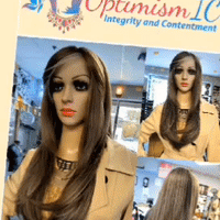 Hayden Chocolate brown Synthetic 28 inch Glueless Wigs $59 OptimismIC Wigs and Gifts West St Paul MN 55118