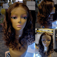 Chocolate brown Heirloom human hair wigs at Optimismic Wigs and Gifts Human hair 13x6 Body wave Chestnut color. Wig Shopping near me.