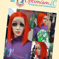 Imperial Summer Red Sorbet 13x6 Human Hair Bob Wigs $99 OptimismIC Wigs and Gifts - OptimismIC Wigs and Gifts